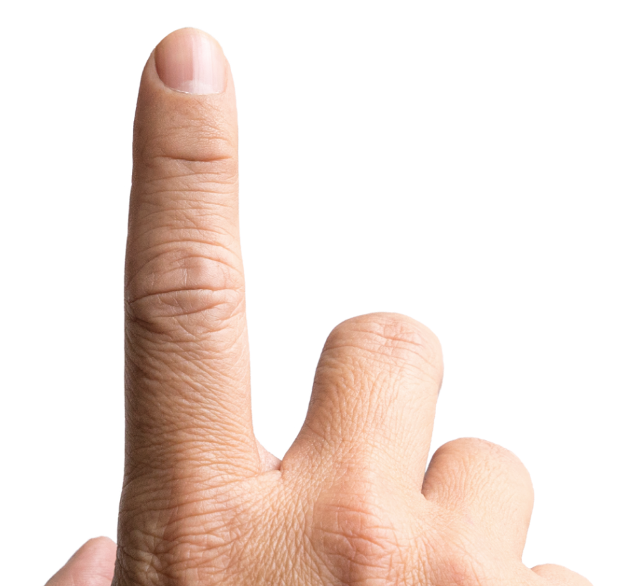 foto de uma mão colocando o dedo sobre o leitor